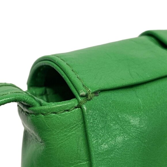 Auth BOTTEGA VENETA Candy cassette,Maxi intrecciato - Green Leather Shoulder Bag - Picture 9 of 16